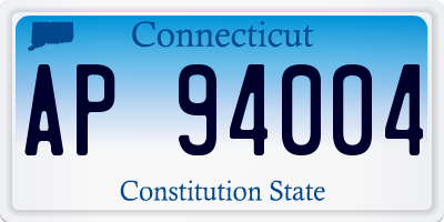 CT license plate AP94004