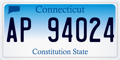 CT license plate AP94024