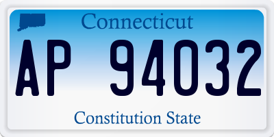 CT license plate AP94032