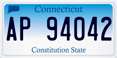 CT license plate AP94042