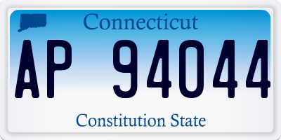 CT license plate AP94044