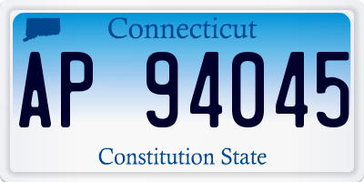 CT license plate AP94045