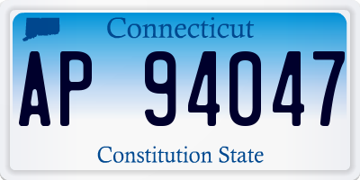 CT license plate AP94047
