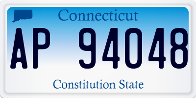 CT license plate AP94048