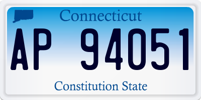 CT license plate AP94051