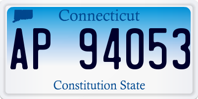 CT license plate AP94053