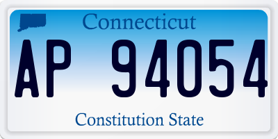 CT license plate AP94054