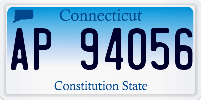 CT license plate AP94056