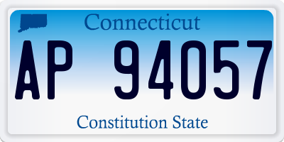 CT license plate AP94057