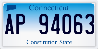 CT license plate AP94063