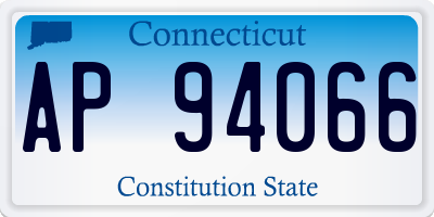 CT license plate AP94066