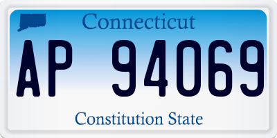 CT license plate AP94069