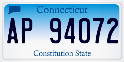 CT license plate AP94072
