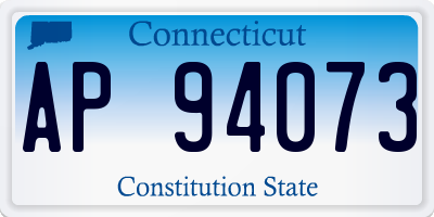 CT license plate AP94073