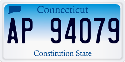 CT license plate AP94079