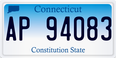 CT license plate AP94083