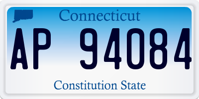 CT license plate AP94084