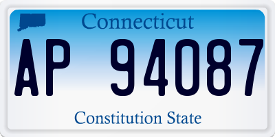 CT license plate AP94087