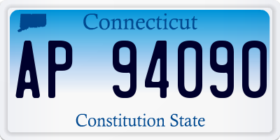 CT license plate AP94090