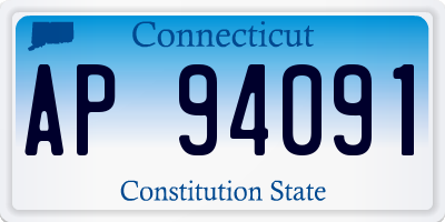 CT license plate AP94091