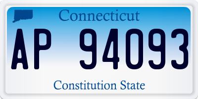 CT license plate AP94093