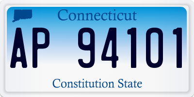 CT license plate AP94101