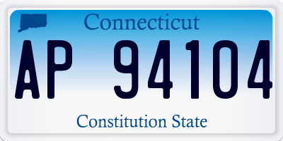 CT license plate AP94104