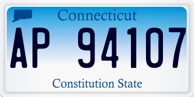 CT license plate AP94107