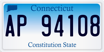 CT license plate AP94108