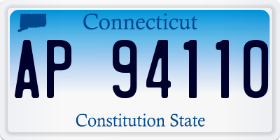 CT license plate AP94110