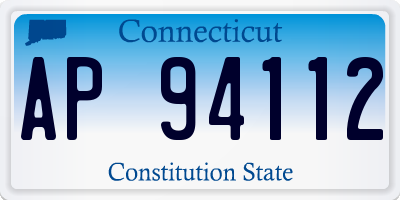 CT license plate AP94112