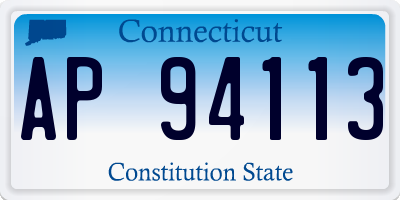 CT license plate AP94113