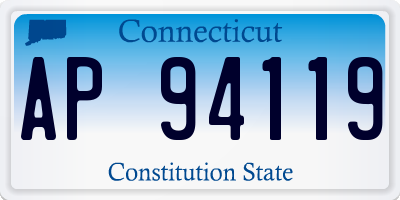CT license plate AP94119
