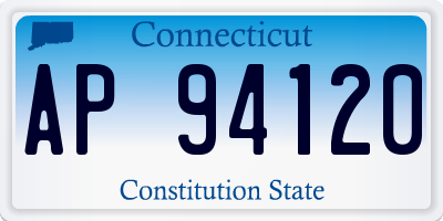 CT license plate AP94120