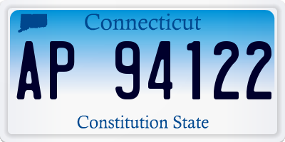 CT license plate AP94122