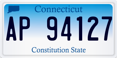 CT license plate AP94127