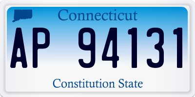 CT license plate AP94131