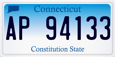 CT license plate AP94133