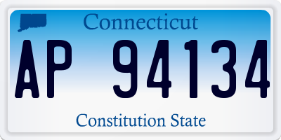 CT license plate AP94134