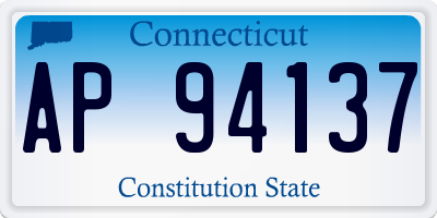 CT license plate AP94137