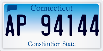 CT license plate AP94144