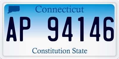 CT license plate AP94146