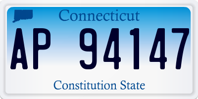 CT license plate AP94147