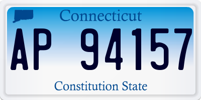 CT license plate AP94157