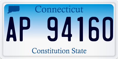 CT license plate AP94160