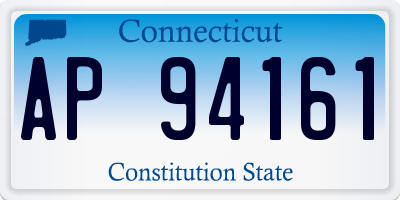 CT license plate AP94161