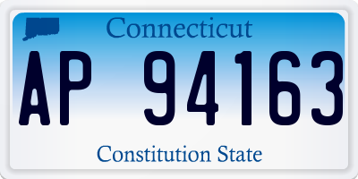 CT license plate AP94163