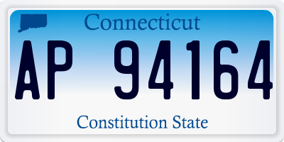 CT license plate AP94164