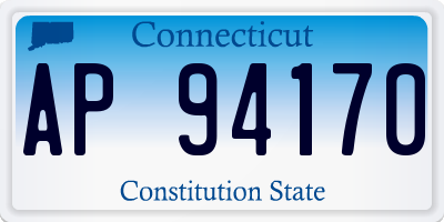 CT license plate AP94170