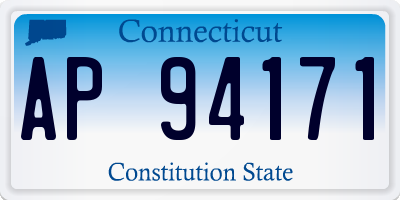 CT license plate AP94171